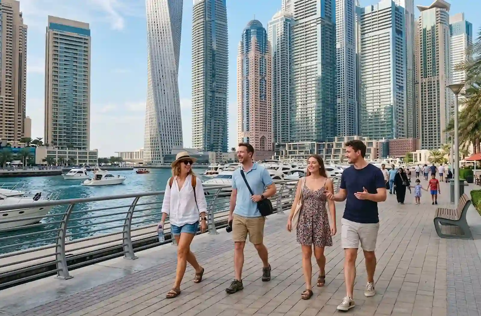 dubai-marina-tourist-couples-dubai-city-tour